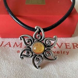James Avery Retired Opal Sun Necklace